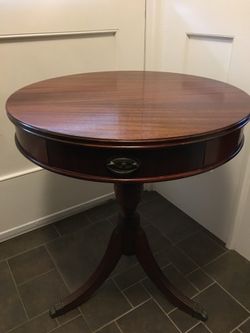 Restored Antique drum table