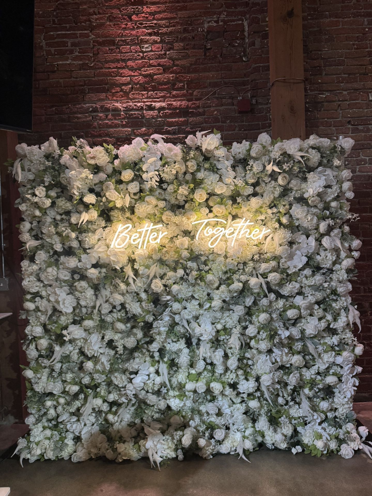 Flower Wall Backdrop For Events Weddings/ Birthdays/ Engagements/ baby Shower