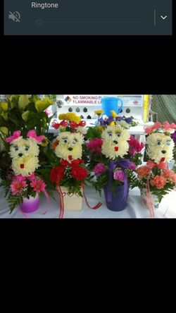 Perritas de flores naturales