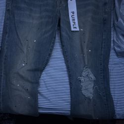 purple jeans size 36