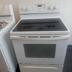 Glasstop electric stove with warranty 
