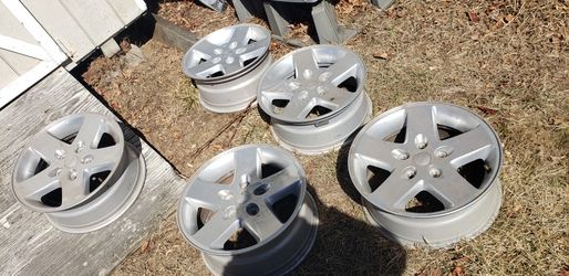 Jeep Wrangler Wheels 17" All 5 Matching Jeep Jk