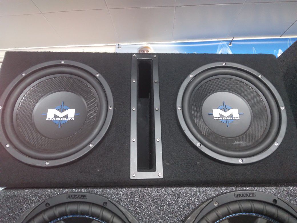 2 Mtx Magnum 10" Subwoofers In Ported Box