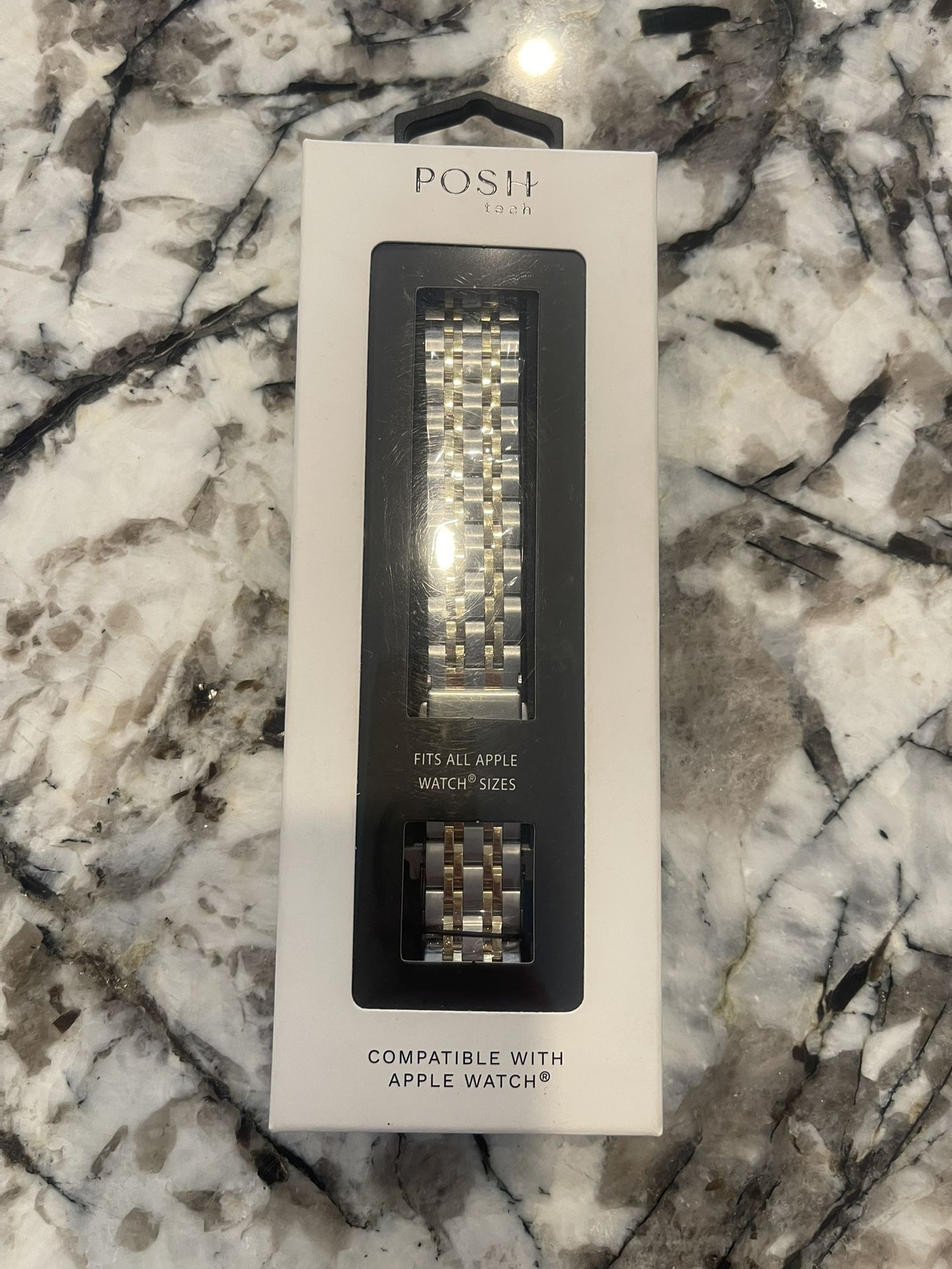 Silver/Gold Stainless Steel Band For Apple Watch