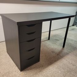 Ikea Desk With Alex Drawers