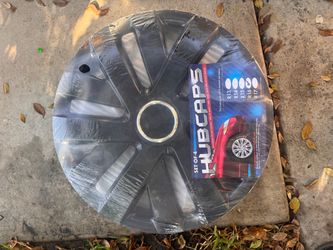 Black rim covers 16” fits Nissan Altima centra set of 4pcs hubcaps also fit other brands polveras tapas de Rin tapa cauchos