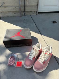 W7.5 Jordan Air Jordan 3 retro rustic pink with box