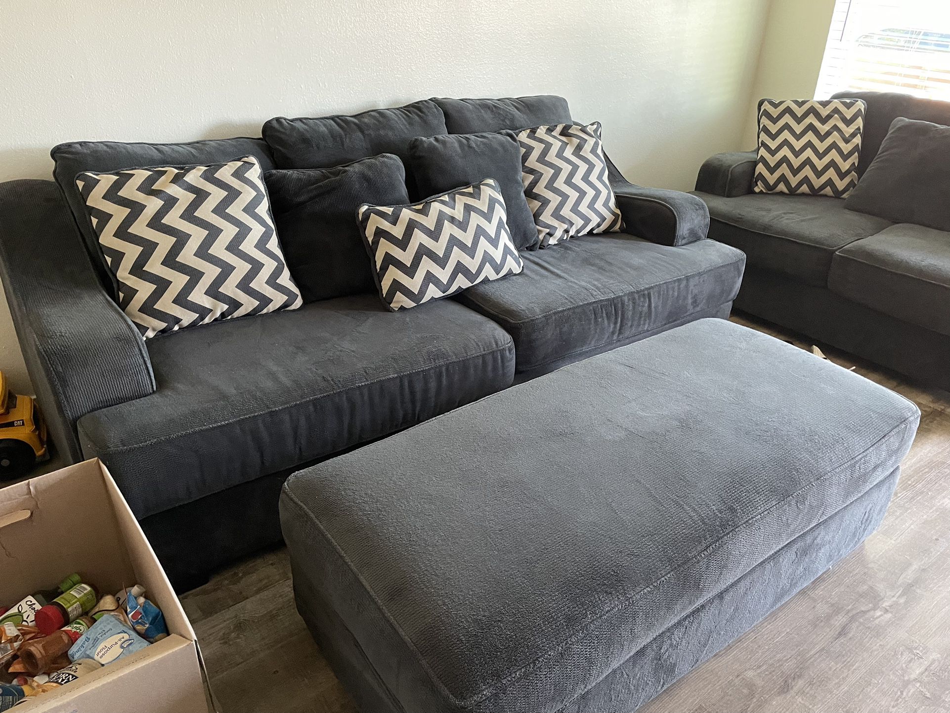 Couch And Sofa  Plus Ottoman 