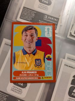 Panini FIFA World Cup red border Stickers