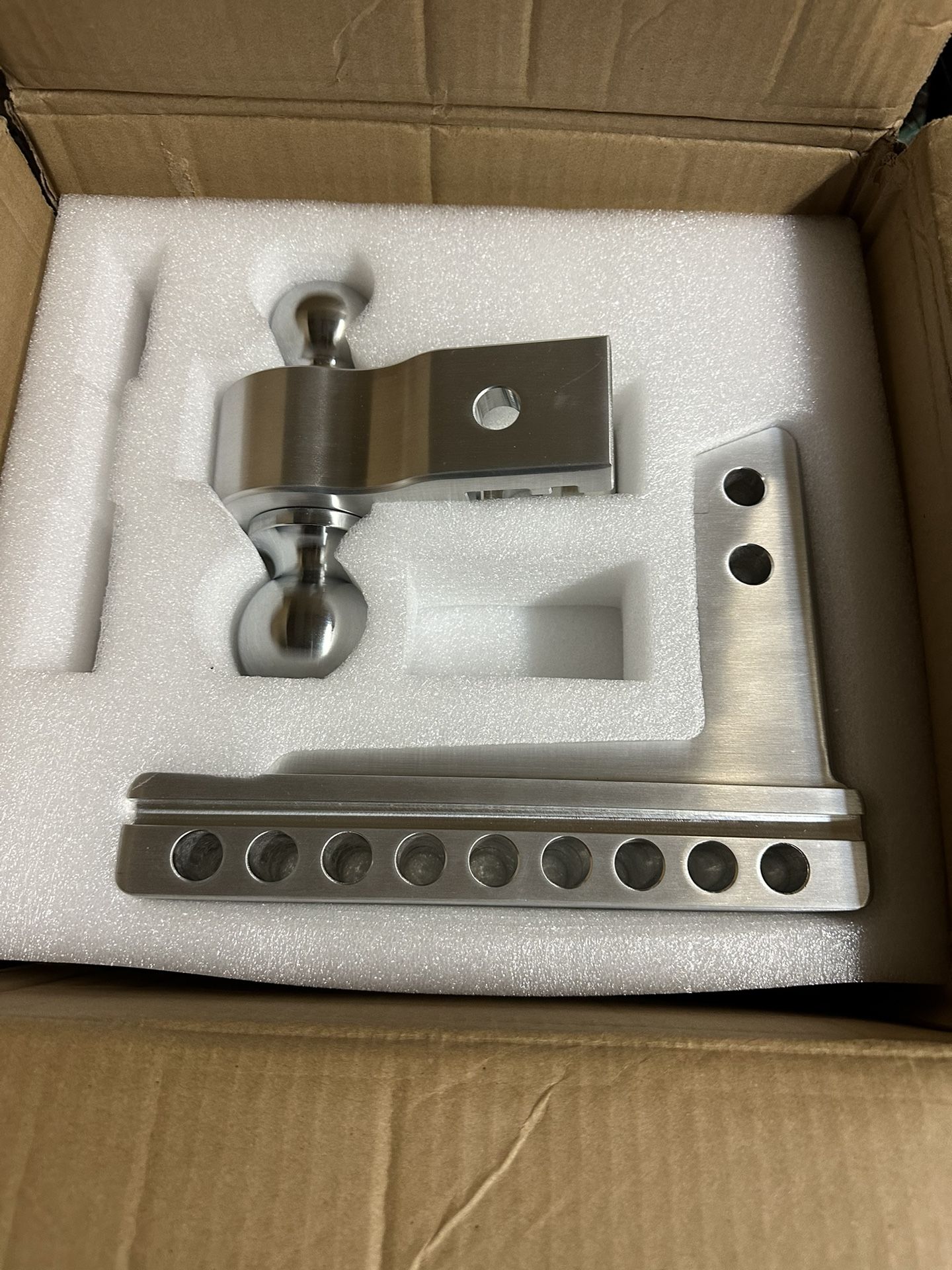 2" Receiver 8" Drop/Rise Adjustable Tow Hitch Dual Ball Mount Trailer