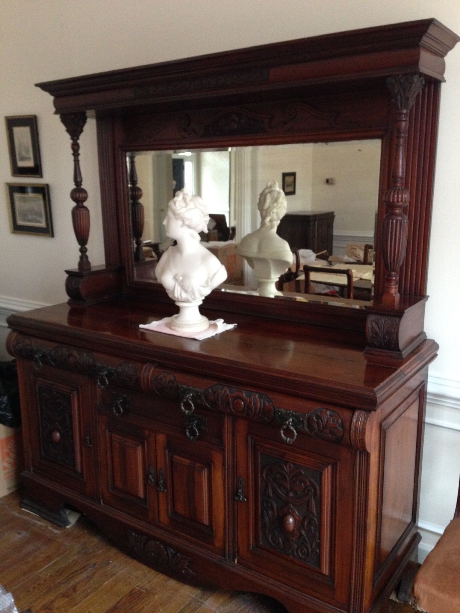 Antique Sideboard Buffet ,  1870s