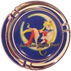 Sailor Moon Glass Ashtray! 3.5”