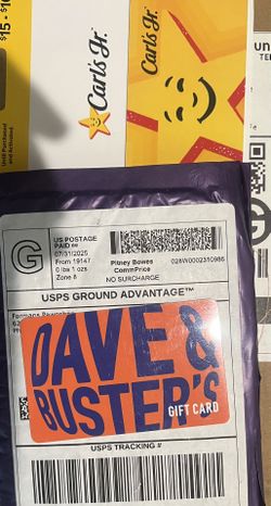 Dave And Busters Gift Card $100 Value 