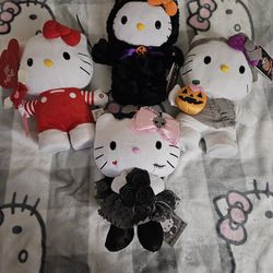 Hello Kitty Side Steppers & Bride Plush