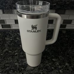 White 40oz Stanley Tumbler