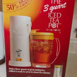 3 Qt. Ice Tea Pot By Mr. Coffee (Never Used Still In Box)