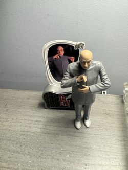 Austin Powers Dr. Evil Action Figure w/ Talking Display Sound Base Loose Vintage