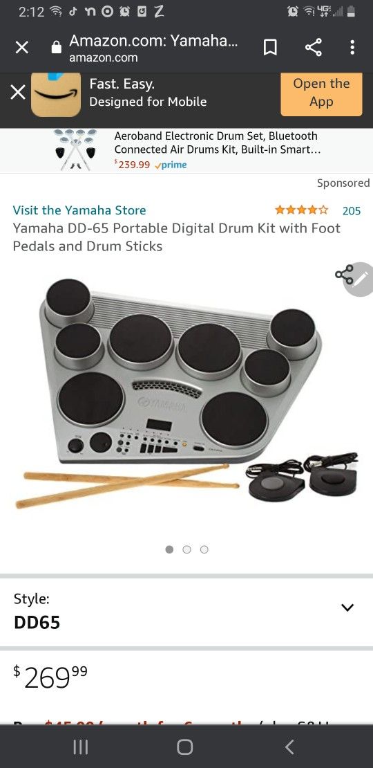 Yamaha Portable Drum Kit