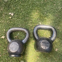 2 18lbs Kettle Bell Weights