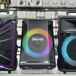 8” Rechargeable LED Bluetooth Karaoke Speaker w/ Free Microphone