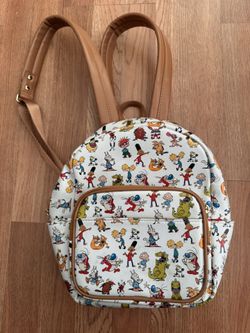 Nickelodeon Character Print Backpack - White and Brown