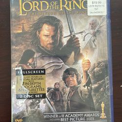 The Lord Of The Rings DVD Brand New