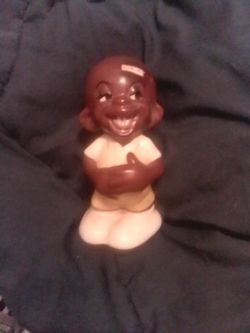 Vntg Ceramic Little Boy Decor 