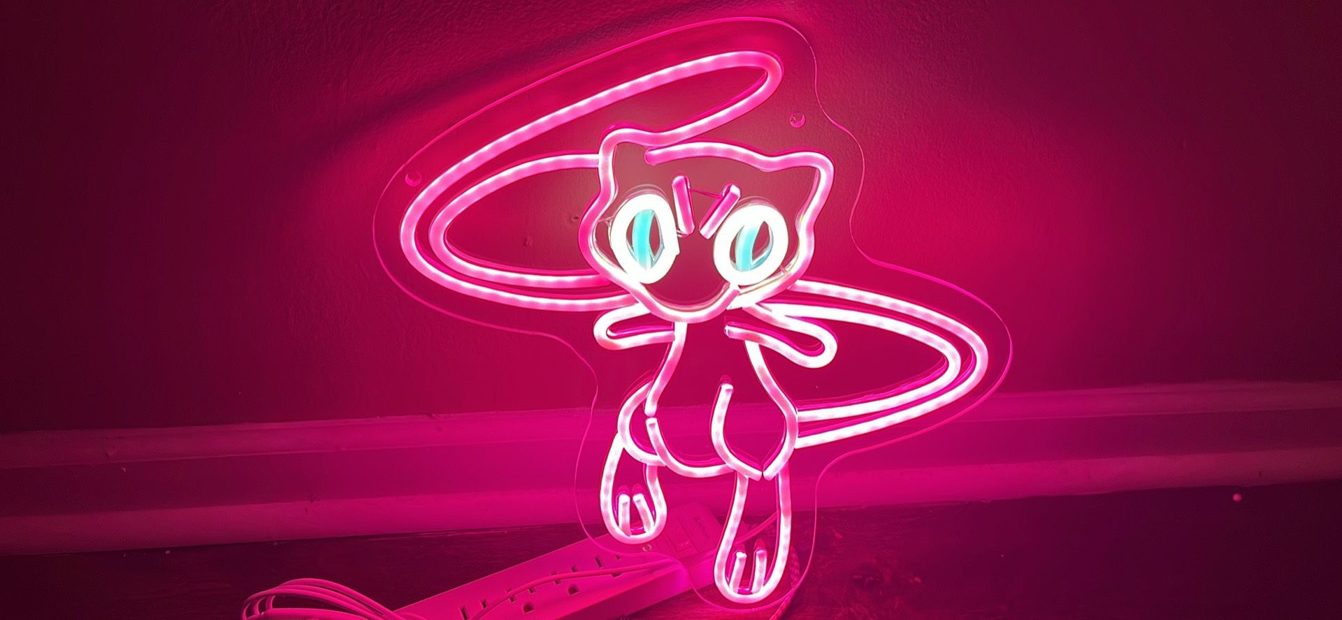 Mew Pokémon Neon Sign