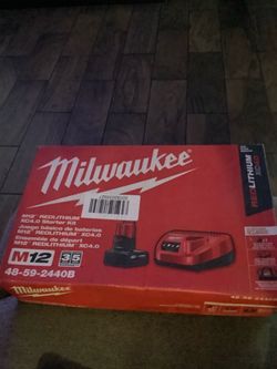 MILWAUKEE M12  XC 4.0  RED LITHIUM BATTERY  #48-59-2440B