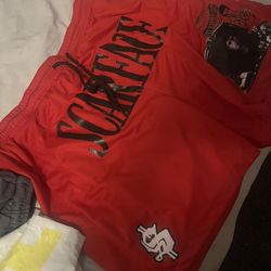 Scarface red shorts
