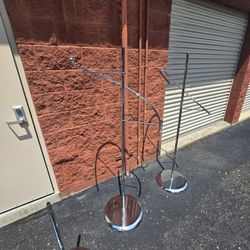 8 Chrome Spiral Clothing Rack – Heavy Duty Retail Display