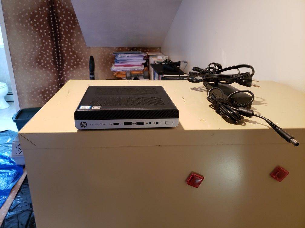 HP Elite Desk 800 G4 Computer, I5-8500, 3.0 GHZ, 8GB, 180 GB HD, 6 USB, WIN10
