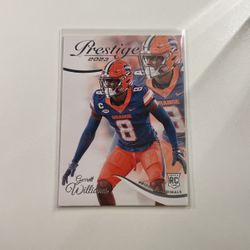 GARRETT WILLIAMS PRESTIGE RC 2023 PANINI