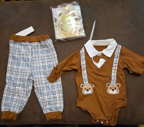 Ominii hibobi baby boy 6-9 months pant set