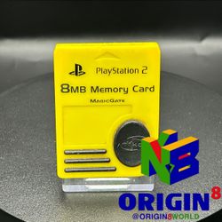 Nyko 8MB Memory Card (Yellow) for Sony PlayStation 2 PS2