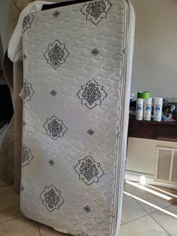 Twin Mattress with Floral Quilted Cover