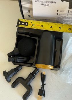 Portable Myofascial Physiotherapy Massage Gun with Attachments