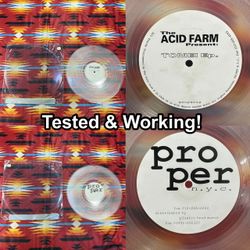 The Acid Farm - Tomei EP Proper N.Y.C. 12” Clear Vinyl Tested & Working