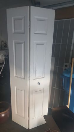 Folding wooden door