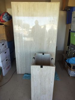 Stone tavertine table