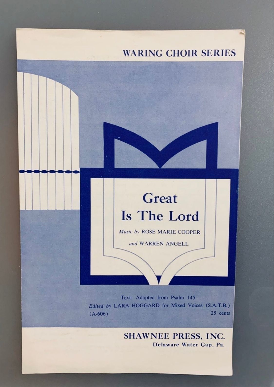CR 1961 Vintage Christian Sheet Music Booklet "Great Is The Lord" #1505