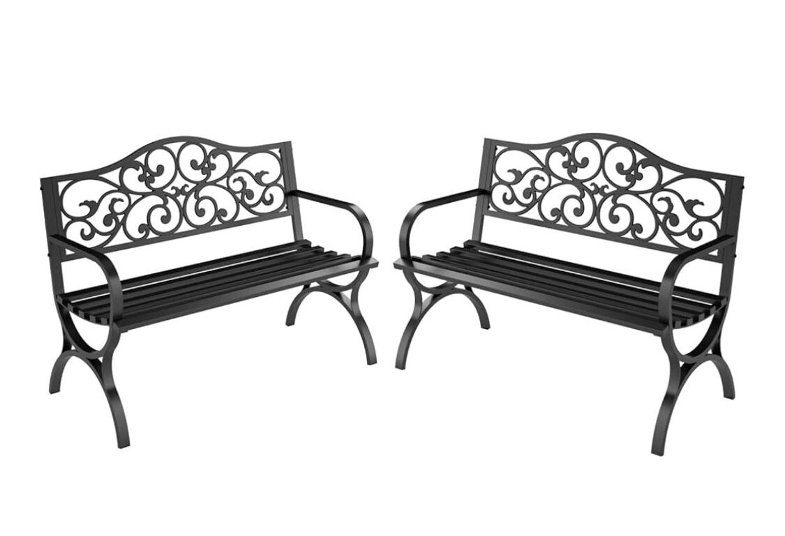 (2) Cast Iron benches. Sold As Set. BRAND NEW!