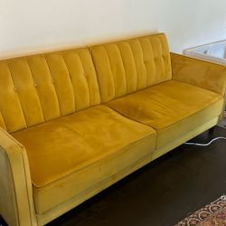 Mustard Yellow Futon (see Details)