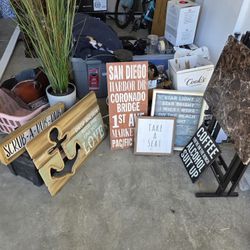 Home decor accents pictures art plants coffee bar all included 