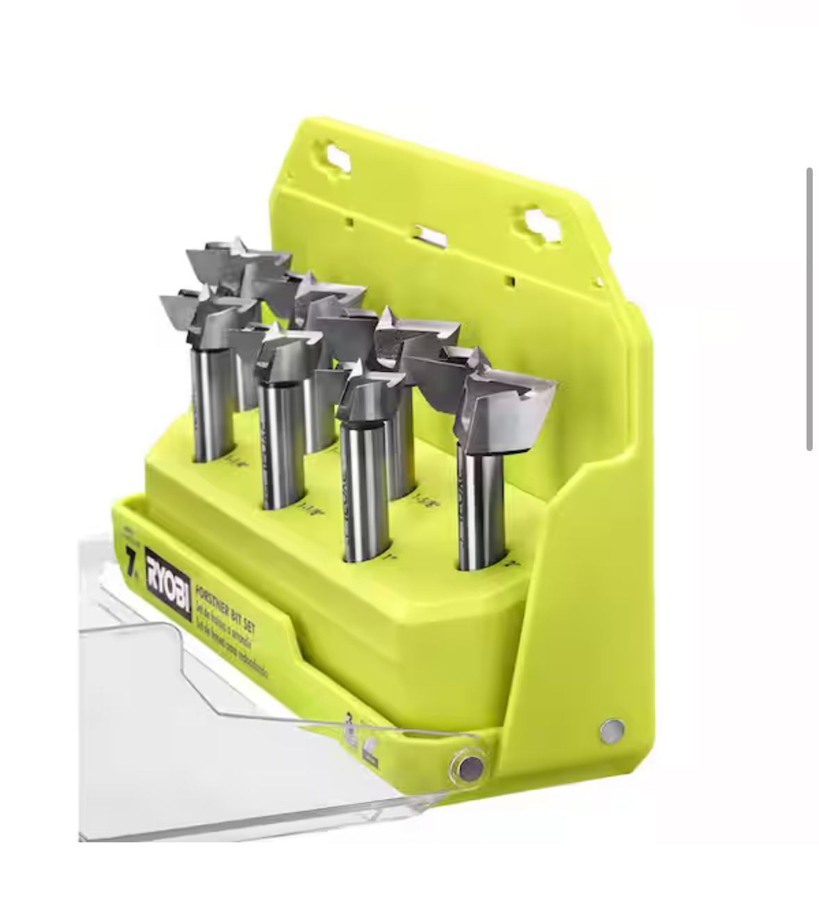 RYOBI Steel Forstner Drill Bit Set (7-Piece)