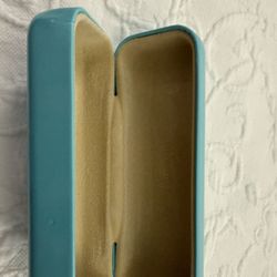 Tiffany & Co Turquoise Sunglasses Case Glasses Clamshell Box Hinged