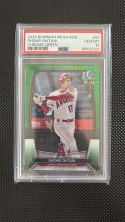 2023 Bowman Chrome Shohei Ohtani Green Chrome /99 PSA10