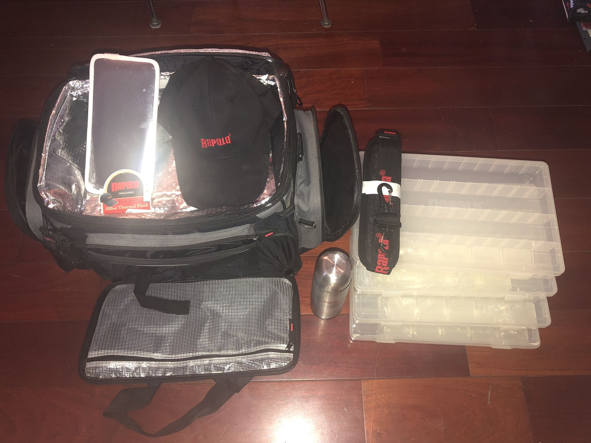 Rapala 4 Utility Boxes Large Fishing Tackle Bag