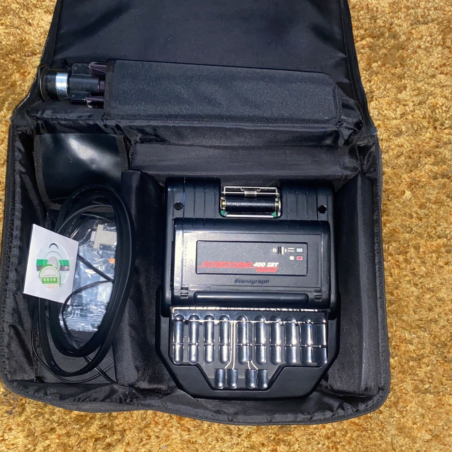 Stentura 400 SRT Stenograph (with USB-Serial connectors And case)