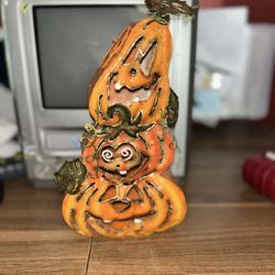 Metal Halloween Pumpkin Decor 